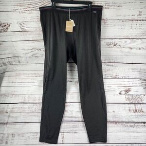 NWT Patagonia Mens Capilene Midweight Bottoms XXL Black 44487 Thermal Base Layer